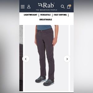 Rab Capstone Pants Women’s Medium in Anthracite NWT
